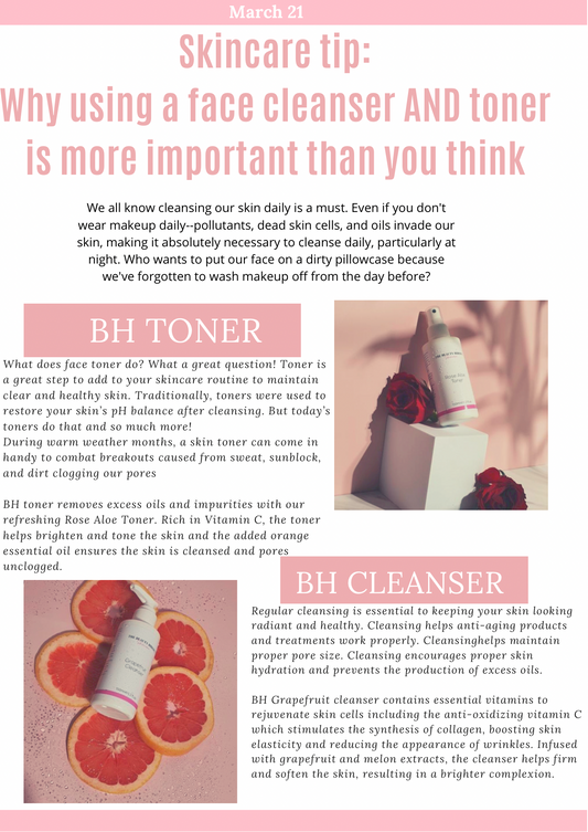 Why using a face cleanser and toner is more important than you think