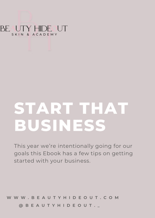 Start that business (EBOOK)