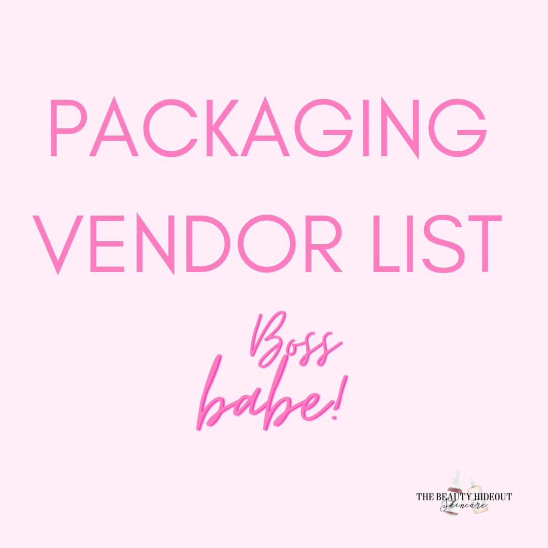 Packaging Vendor List